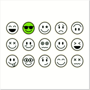 Emoji Faces Posters and Art