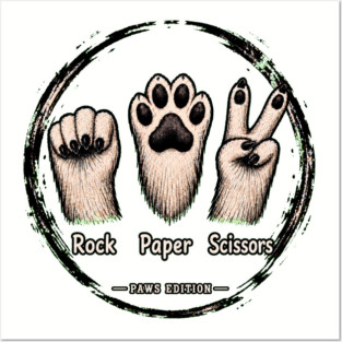 Rock Paper Scissors - funny Posters and Art