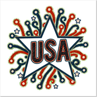 USA Star Posters and Art