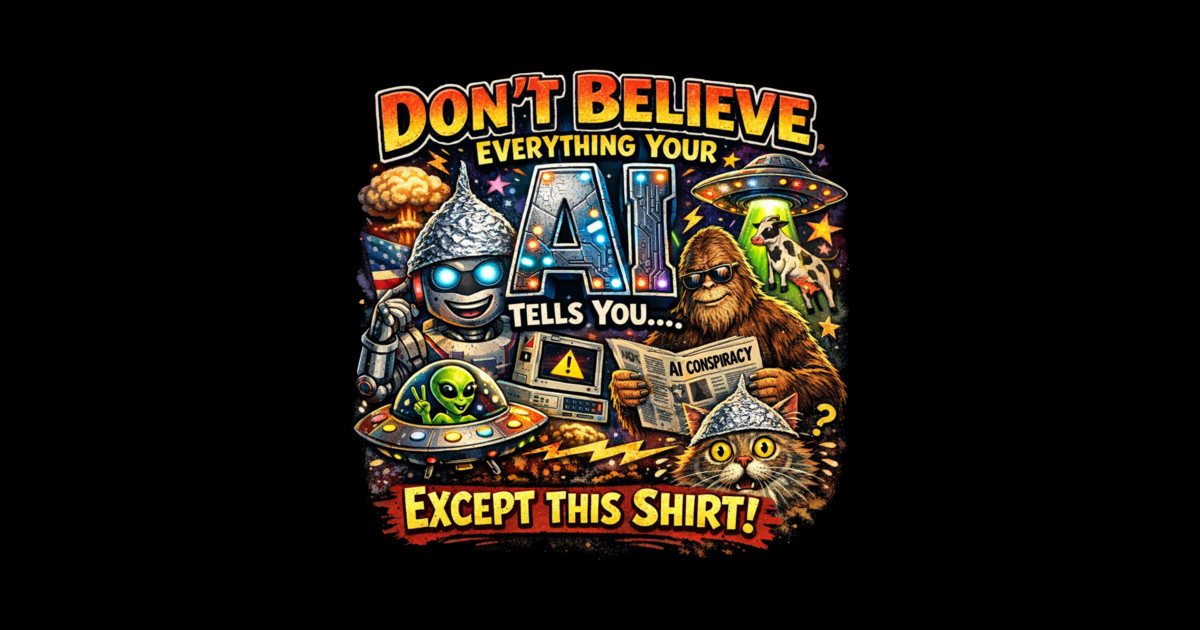 Dont believe everything AI tells you Magnet - Image 2