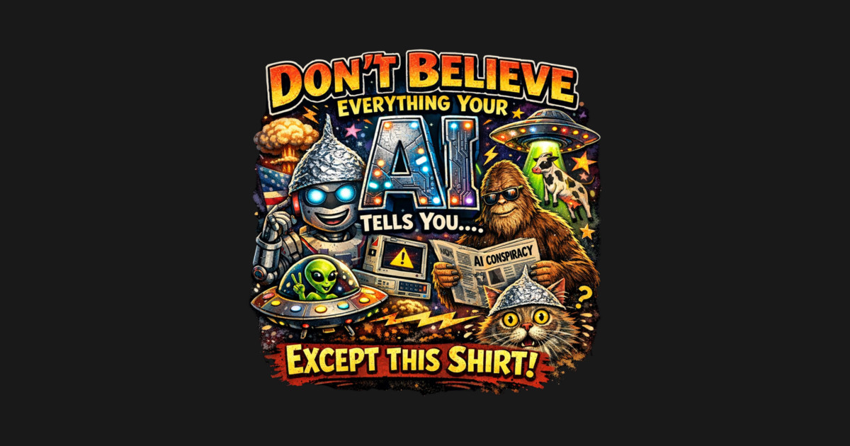 Dont believe everything AI tells you Long Sleeve T-Shirt - Image 2