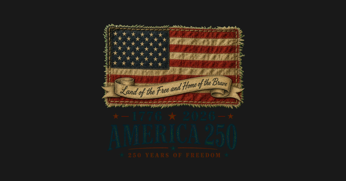 America 250th Anniversary - Land of the Free and Home of the Brave Crewneck Sweatshirt - Image 2