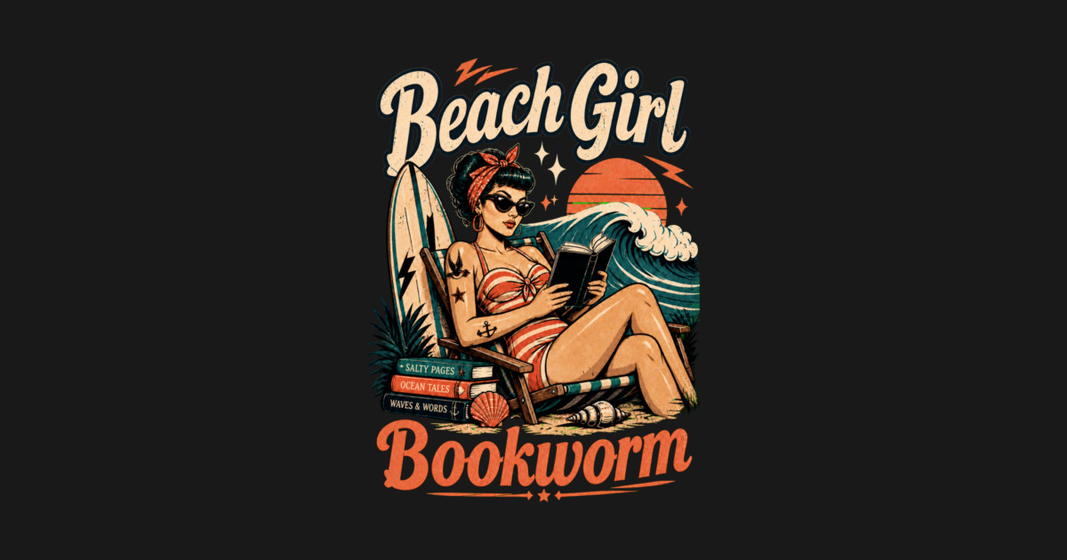 Beach Girl Bookworm Shorts - Image 2