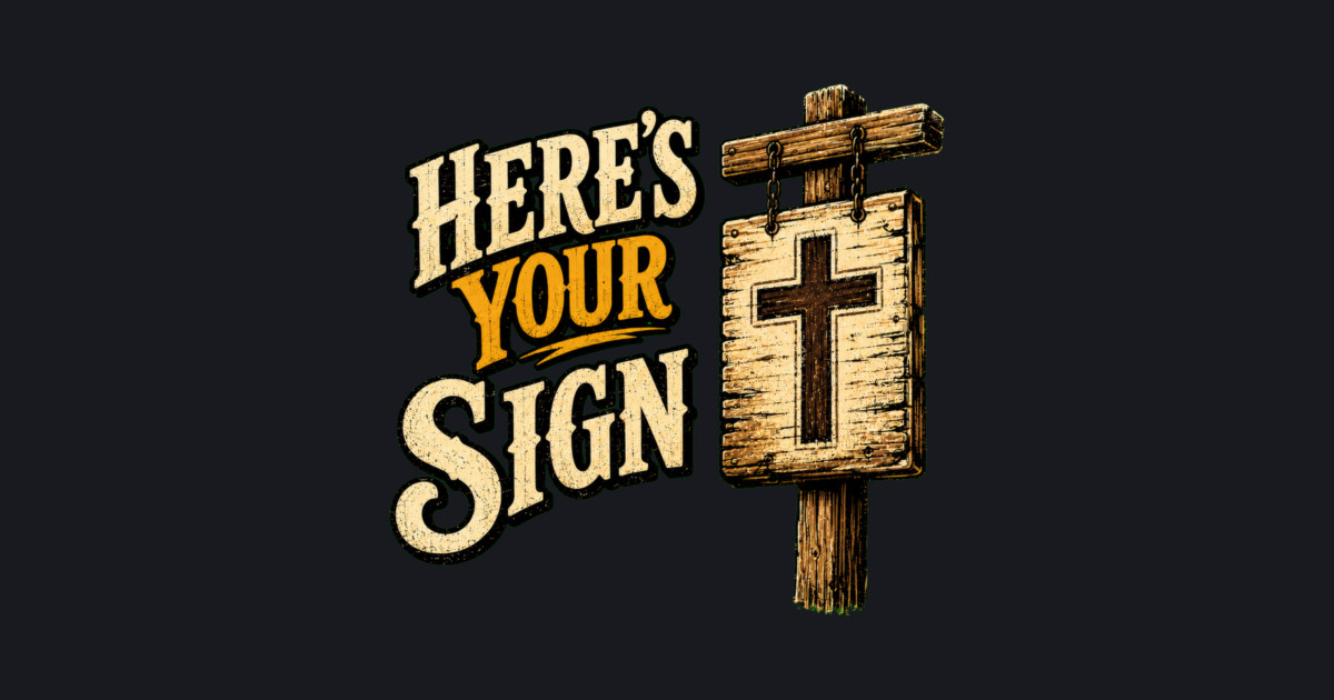 Here's Your Sign Baseball T-Shirt - Image 2