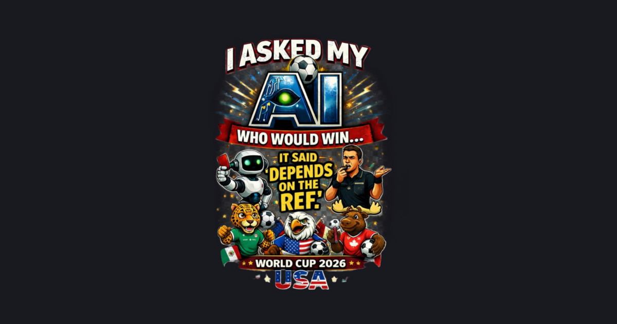 I Asked My AI Who Would Win the World Cup 2026 - Funny Baseball T-Shirt - Image 2