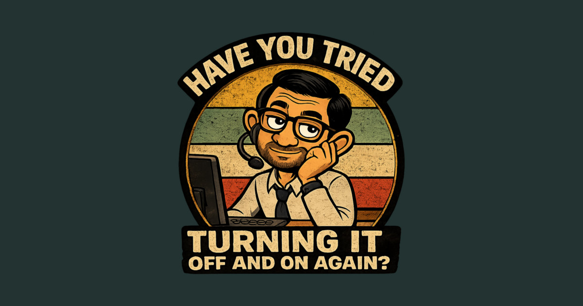 Have you tried turning it off and on again? Crewneck Sweatshirt - Image 2