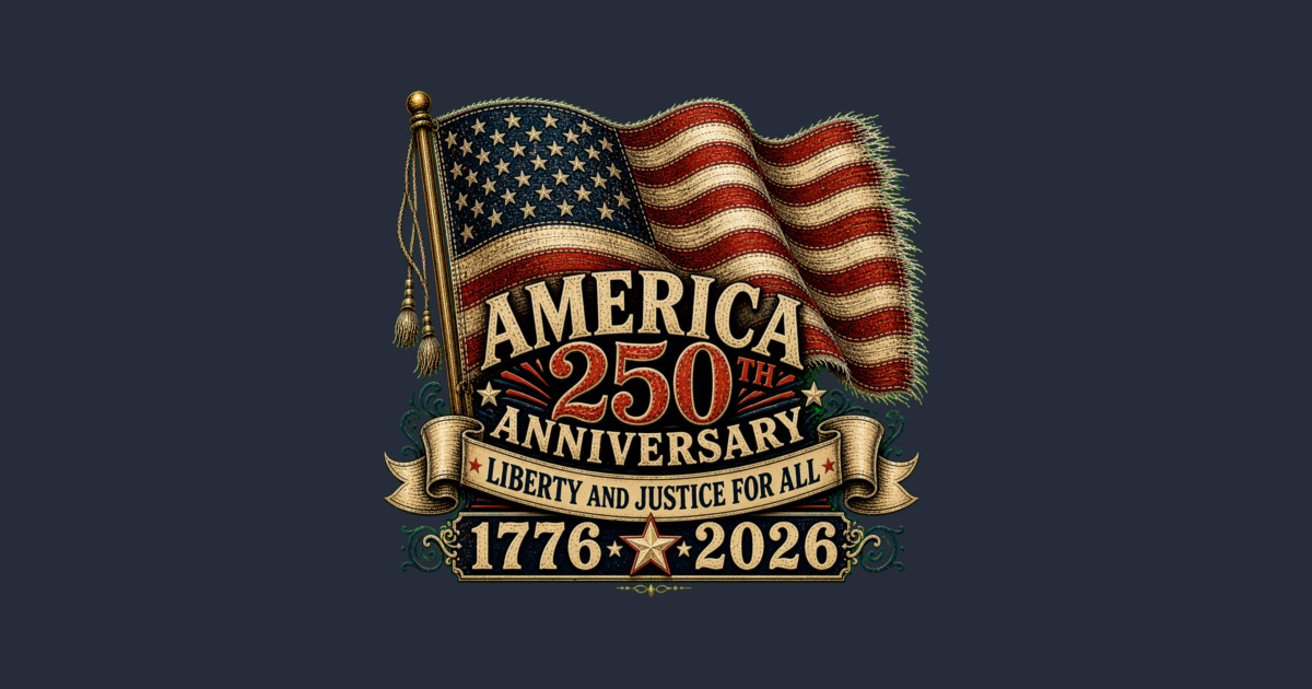 America 250th Anniversary - Liberty And Justice For All Crewneck Sweatshirt - Image 2