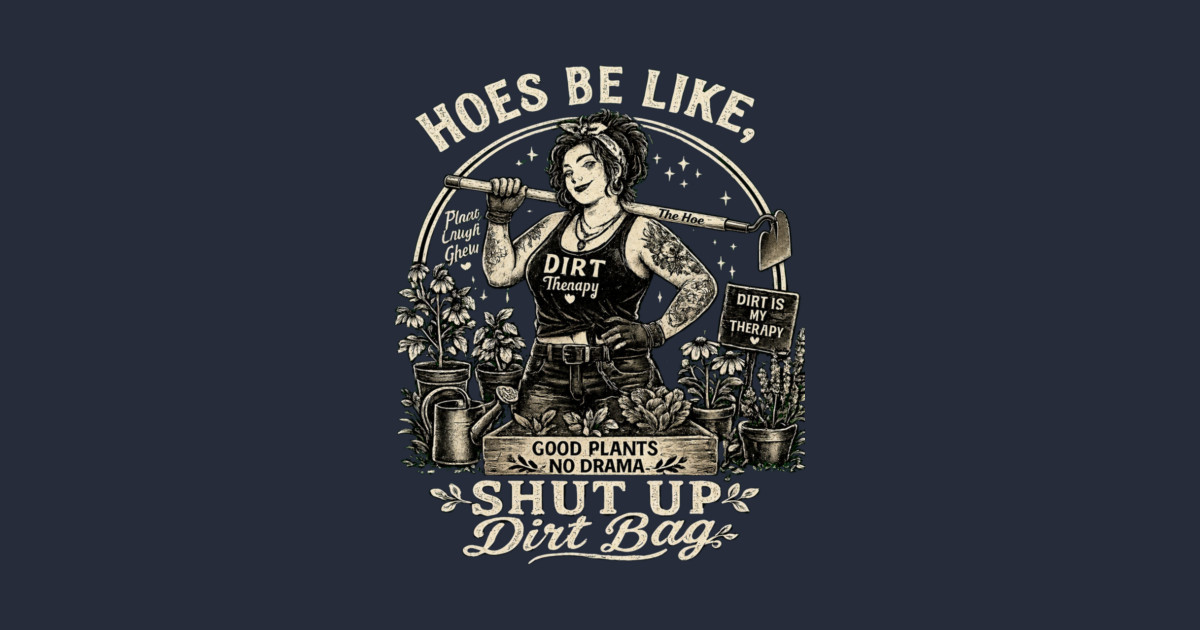Hoes Be Like, Shut Up Dirt Bag Tank Top - Image 2