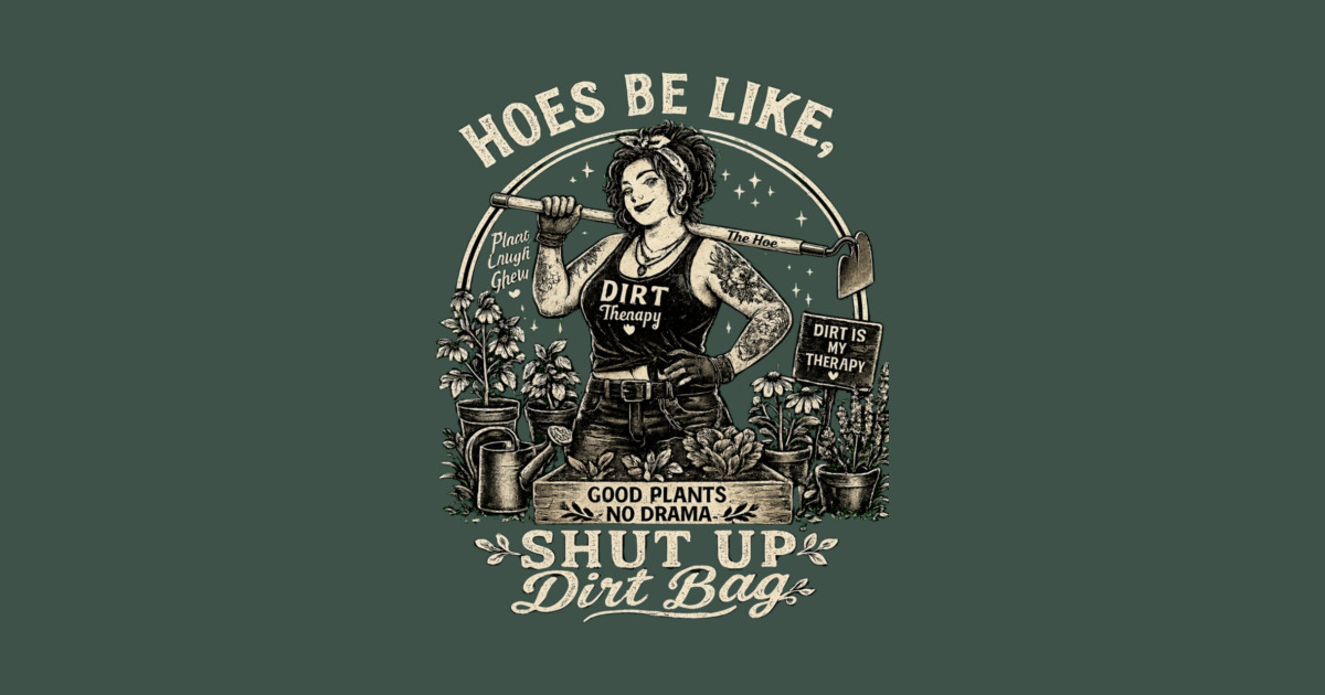 Hoes Be Like, Shut Up Dirt Bag Tapestry - Image 2