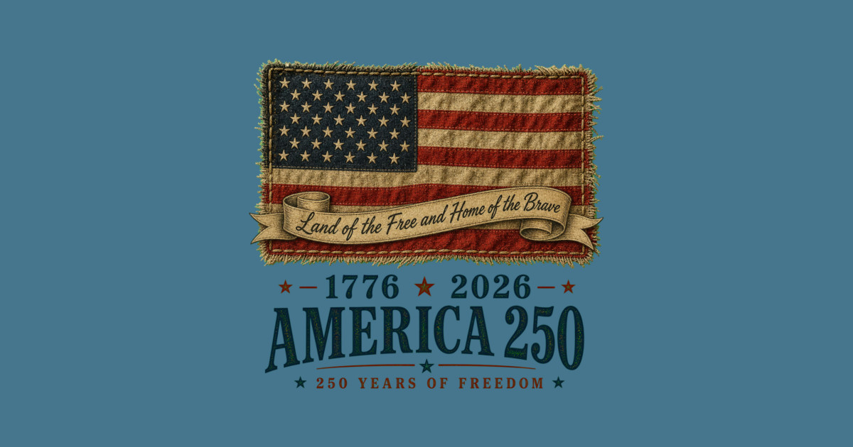 America 250th Anniversary - Land of the Free and Home of the Brave Long Sleeve T-Shirt - Image 2
