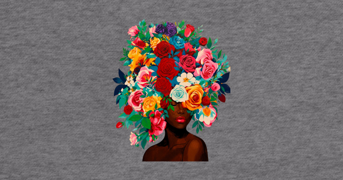 Girl with Flower Headdress Hoodie - Image 2