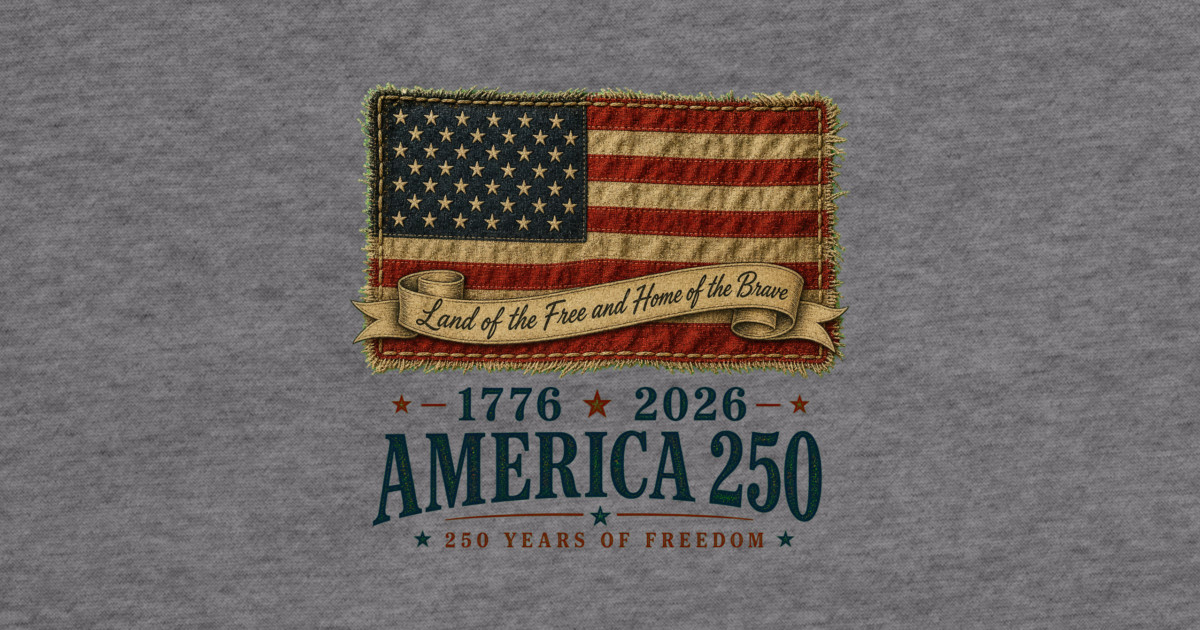 America 250th Anniversary - Land of the Free and Home of the Brave Hoodie - Image 2
