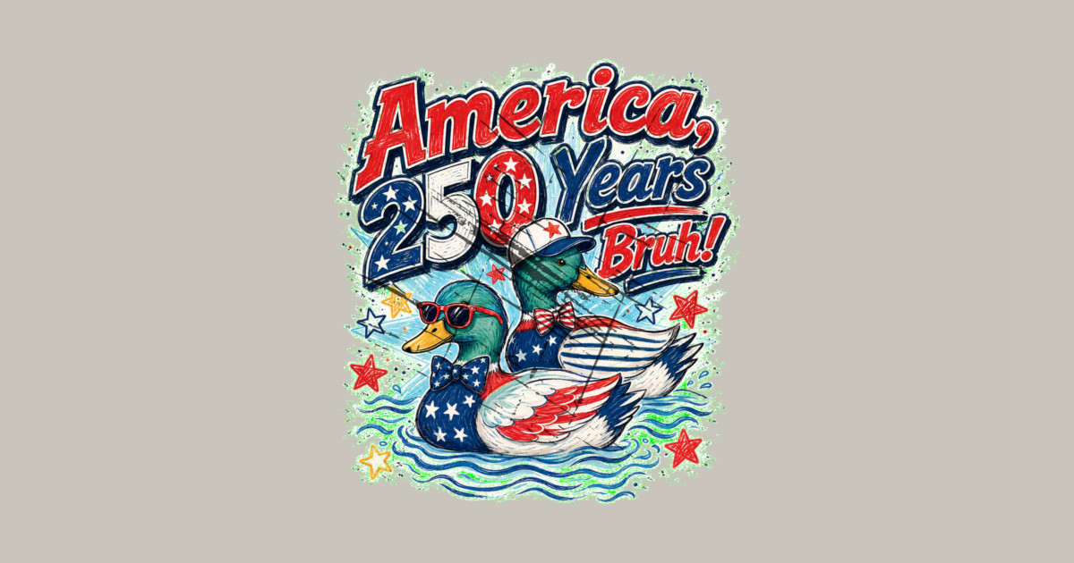 America 250 Years Bruh Funny Patriotic Duck 1776-2026 Bag - Image 2