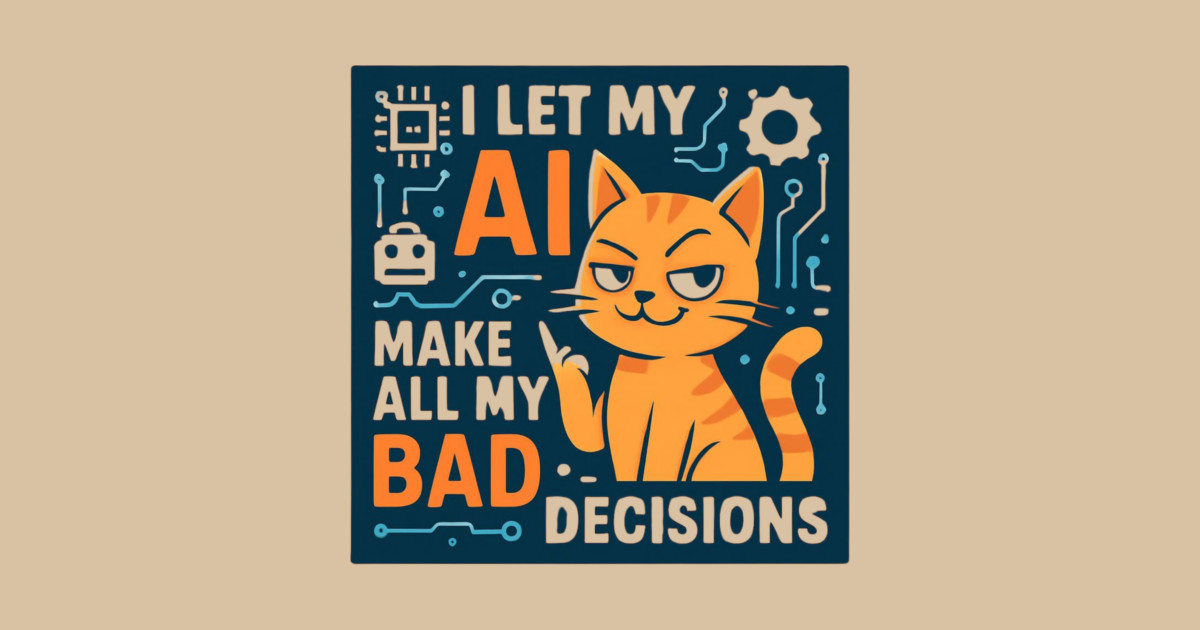 I Let My AI Make All My Bad Decisions T-Shirt - Image 2