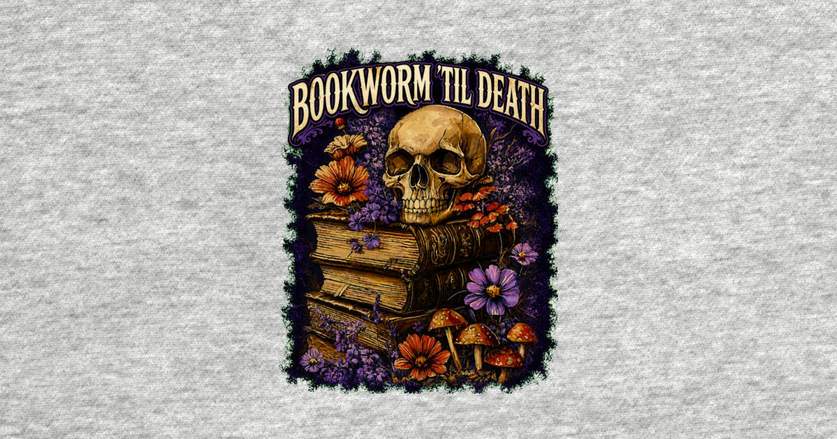 Bookworm Til Death Kids T-Shirt - Image 2