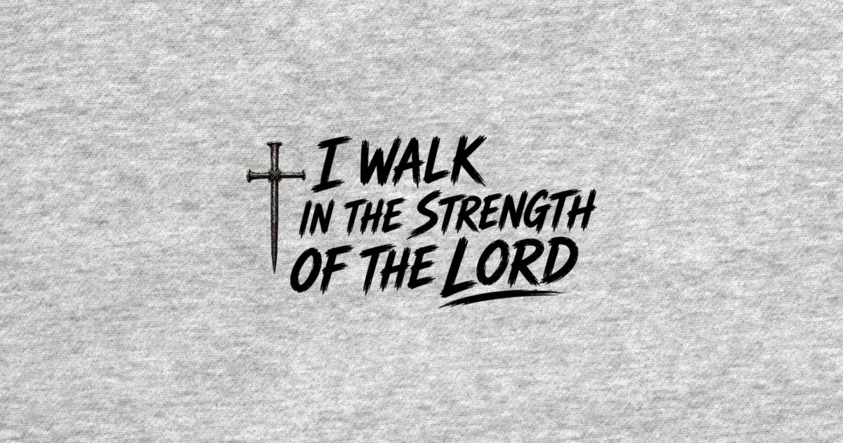 I Walk In The Strength Of The Lord Phone Case - Image 2