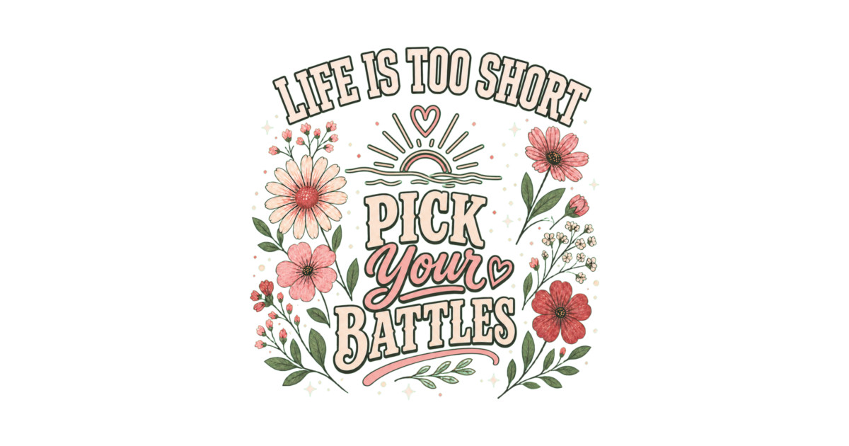 Life Is Too Short, Pick Your Battles Crewneck Sweatshirt - Image 2