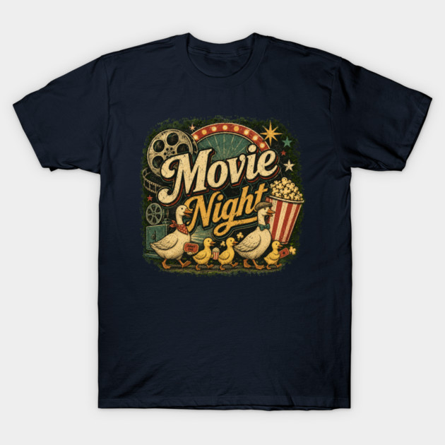 Retro Movie Night Goose Parade T-Shirt